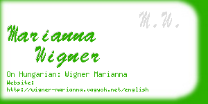 marianna wigner business card